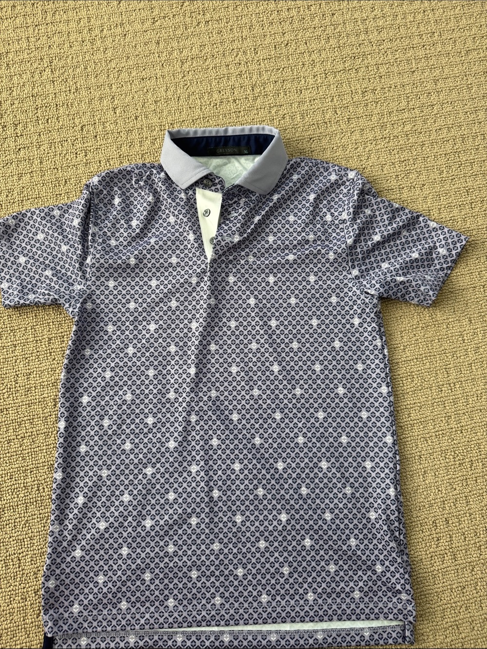 Greyson Purple  and Lavendee Collar Polo